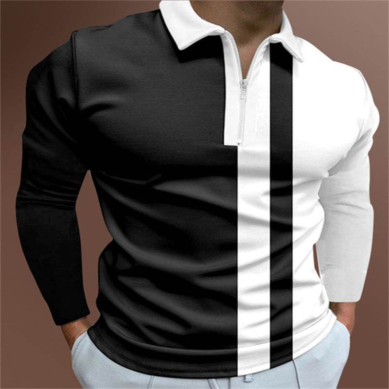 Men's POLO Shirt Striped Printed Short Sleeve T-Shirt Lapel Shirt - ProTrendyz