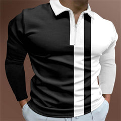 Men's POLO Shirt Striped Printed Short Sleeve T-Shirt Lapel Shirt - ProTrendyz