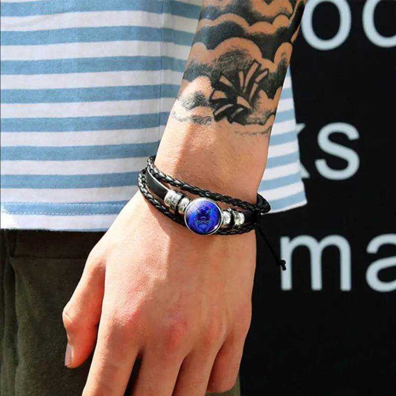 Zodiac Constellation Bracelet Braided Design Bracelet For Men Women Kids - ProTrendyz