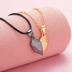Creative Magnet Necklace Love Heart Broken Men And Women - ProTrendyz
