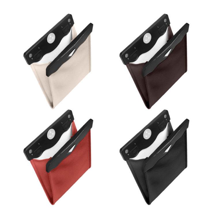 LED Car Trash Can Organizer Garbage Holder Automobiles Storage Bag Accessories Auto Door Seat Back Visor Trash Bin Paper Dustbin - ProTrendyz