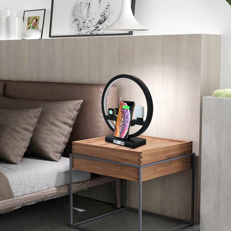 Fast Charging 4 in 1 Bedside Lamp Wireless Charger Bracket - ProTrendyz