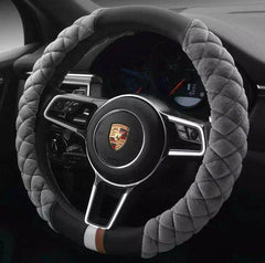 Universal Car Steering Wheel Cover Winter Decoration Cute 38cm Plush Footprint Auto Automobile Vehicle Steering Wheel Protector - ProTrendyz