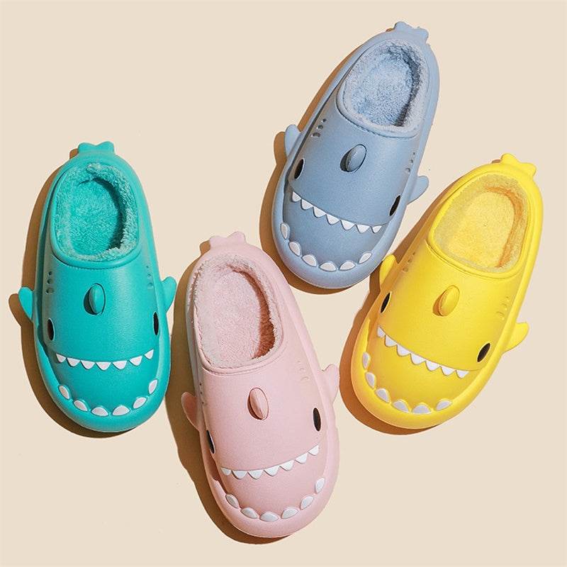 Cartoon Shark Shoes Home Slippers EVA Lovers Slippers Winter Soft Bottom Waterproof Shoes - ProTrendyz