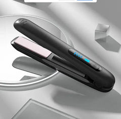Wireless Hair Straightener Flat Iron Mini 2 IN 1 Roller USB 5000mAh Max 200 Degree Portable Cordless Curler 4 Levels Dry And Wet Uses - ProTrendyz