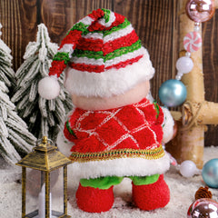 Christmas Glowing Music Electric Walking Elderly Ornament Decoration