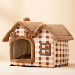 Foldable Dog House Pet Cat Bed Winter Dog Villa Sleep Kennel Removable Nest Warm Enclosed Cave Sofa Pets Supplies - ProTrendyz
