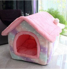 Foldable Dog House Pet Cat Bed Winter Dog Villa Sleep Kennel Removable Nest Warm Enclosed Cave Sofa Pets Supplies - ProTrendyz