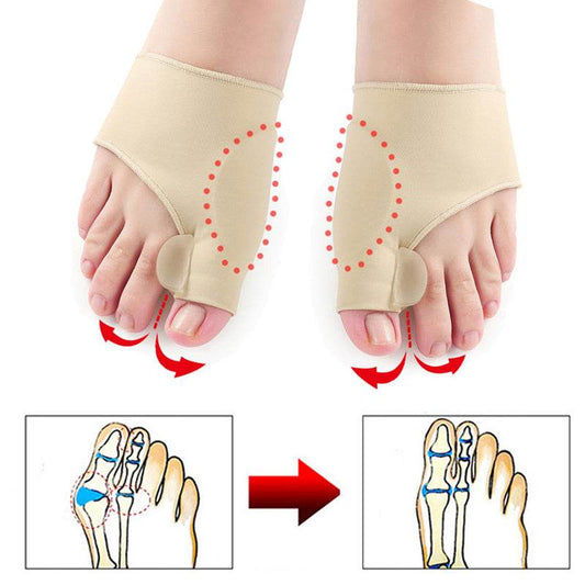 Big Toe Bunion Corrector Splint Straightener Valgus Pain Relief Big Bone Orthopedic Bunion Correction Pedicure Socks Silicone Corrector Braces Toes Separator Feet Care Tool - ProTrendyz
