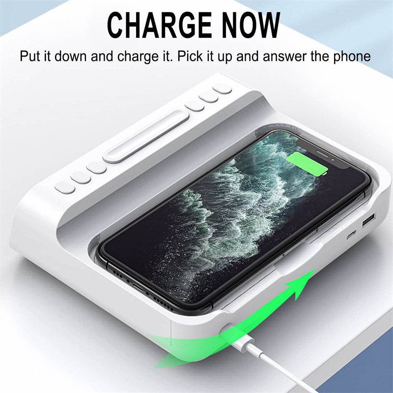 15W Three-in-one Wireless Charger Temperature Tester Multi Alarm Clock Fast Charging Mobile Phone Usb Charger Charging Station - ProTrendyz