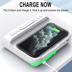 15W Three-in-one Wireless Charger Temperature Tester Multi Alarm Clock Fast Charging Mobile Phone Usb Charger Charging Station - ProTrendyz