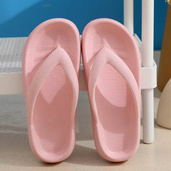 Clip Toe Shoes Eva Non-Slip Slippers Soft Sole Flip Flops Women Thick Bottom Bathroom Slides Summer - ProTrendyz