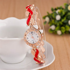 Leaf bracelet quartz wrist watch - ProTrendyz