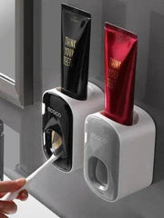 Wall Mounted Automatic Toothpaste Holder Bathroom Accessories Set Dispenser - ProTrendyz