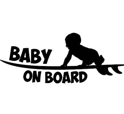 Baby on board car stickers cute baby warning car stickers - ProTrendyz