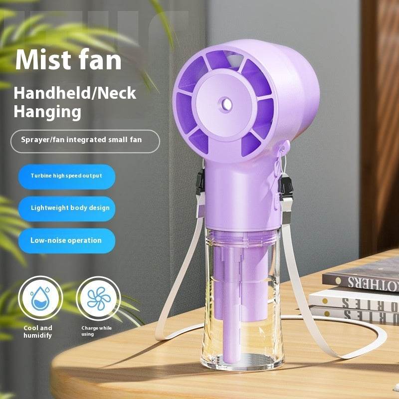 Mini Fan Multifunctional Halter Usb Hand-held Spray Fan - ProTrendyz