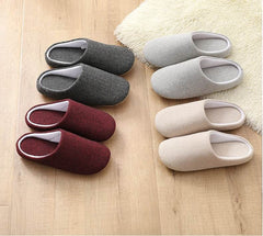 Men's Cotton Black Autumn Season Home Furnishing East Indoor Household Warm Slippers Soft Bottom Good Anti-skid Slippers - ProTrendyz