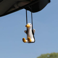 Car Pendant Cute Anime Little Duck Swing Auto Rearview Mirror Hanging Ornaments Interior Decoraction Accessories For Girls Gifts - ProTrendyz
