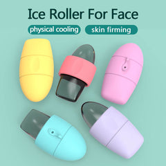 Silicone Ice Face Roller Contour Shrink Pores Remove Dark Circles Massage Skin Beauty Facial Roller For Eyes Neck Skin Care Tool - ProTrendyz