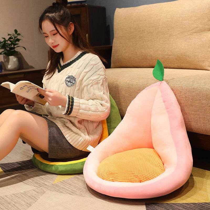 Kawaii Multifunction Plush Fruit Soft Stuffed Cactus Avocado Carrot Pillow Toys Home Office Decor Chair Seat Cushion - ProTrendyz