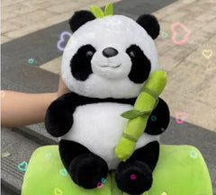 Simulated Bamboo Tube Flower Panda Pillow - ProTrendyz