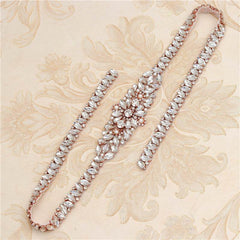 Rhinestone Applique Wedding Dress Waist Jewelry - ProTrendyz
