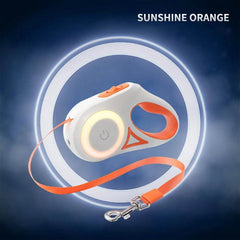 3 And 5M Dog Leash Light Retractable Pet Leads Traction Rope Belt Durable Large Dog Walk Run Leash Lead Automatic Cat Lead Extension - ProTrendyz