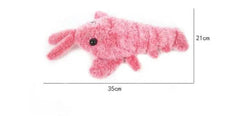 Pet Toys Electric Jumping Shrimp USB Charging Simulation Lobster Funny Cat Plush Pets Toy - ProTrendyz