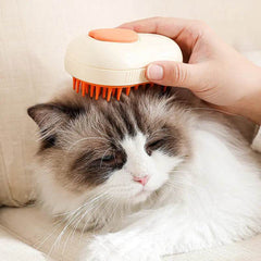 Steamy Cat Brush Cat Dog Grooming Comb Electric Self Cleaning Steam Cat Brush For Massage Avocado Shape Pet Spray Cat Grooming - ProTrendyz