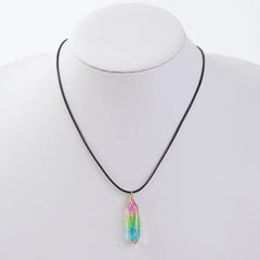 Women's Transparent Geometric Diamond Crystal Necklace US - ProTrendyz