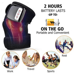 Electric Infrared Heating Knee Massager Wrap Elbow Joint Support Vibration Therapy Physiotherapy Machine Pain Relief Massageador - ProTrendyz