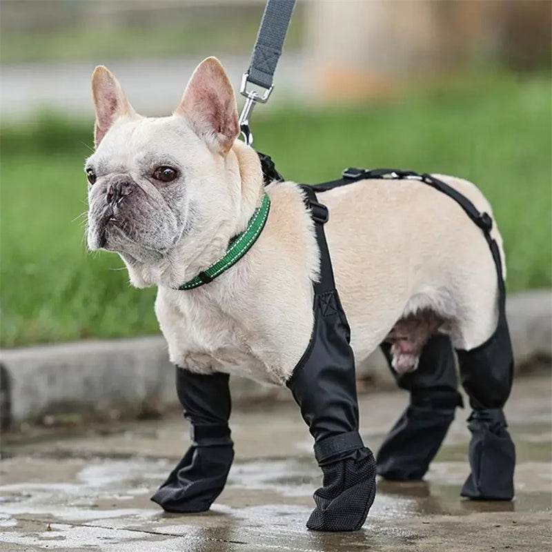 Waterproof Dog Shoes Adjustable Dog Boots Pet Breathbale Shoes For Outdoor Walking Soft French Dog Shoes Pets Paws Protector Pet Products - ProTrendyz