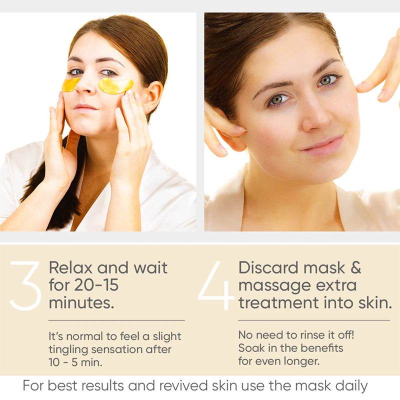 Eye Bag Removal Wrinkle Lifting And Tightening 24K Gold Eye Mask Patch - ProTrendyz