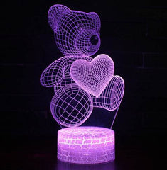 3D Lamp Acrylic USB LED Night Lights Neon Sign Lamp Xmas Christmas Decorations For Home Bedroom Birthday Decor Valentines Day Gifts - ProTrendyz