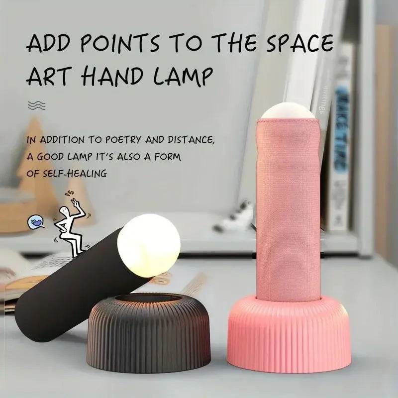 Creative Handheld Night Light Original Design LED Beads Interesting Way Of Switching On And Off Has A Base For Placing On Table Funny Gag Gift - ProTrendyz