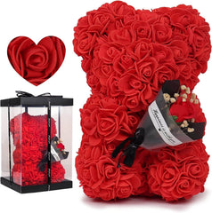 Rose Bear Preserved Fresh Flower Valentine's Day Birthday Gift - ProTrendyz