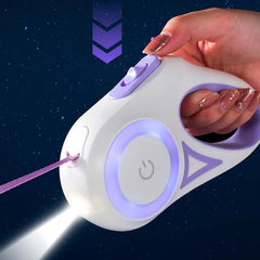 3 And 5M Dog Leash Light Retractable Pet Leads Traction Rope Belt Durable Large Dog Walk Run Leash Lead Automatic Cat Lead Extension - ProTrendyz