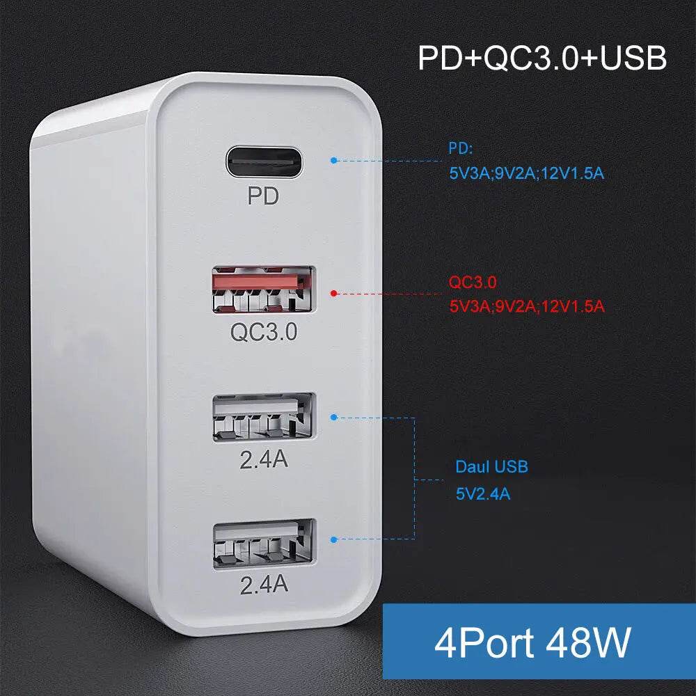 48W Fast Charge Charger Mobile Phone Charger Charging Head - ProTrendyz
