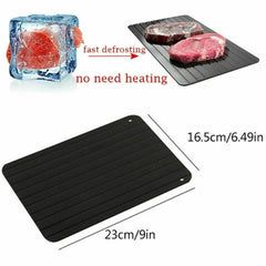 Fast Defrost Tray Fast Thaw Frozen Food Meat Fruit Quick Defrosting Plate Board Defrost Tray Thaw Master Kitchen Gadgets - ProTrendyz