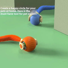 Pet Tug Ball Toy Motion-Activated Interactive Pets Cat Rolling Ball Toy With Bird Chirping Sound Pet Kitten Teaser Game Pet Products - ProTrendyz