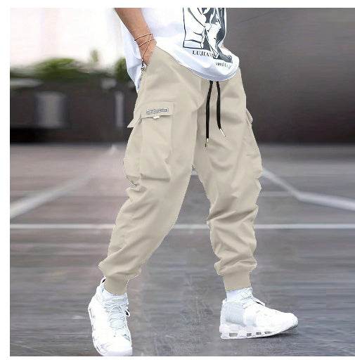 Multi-pocket Cargo Pants Men's Casual Hip-Hop Drawstring Trousers Outdoor Streetwear Sports Pant - ProTrendyz