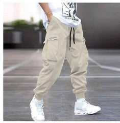 Multi-pocket Cargo Pants Men's Casual Hip-Hop Drawstring Trousers Outdoor Streetwear Sports Pant - ProTrendyz
