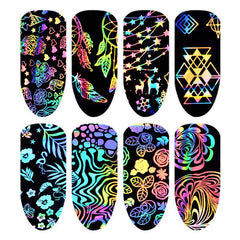 Nail Laser Star Sticker Thermal Transfer Nail Decals Symphony Star Paper - ProTrendyz