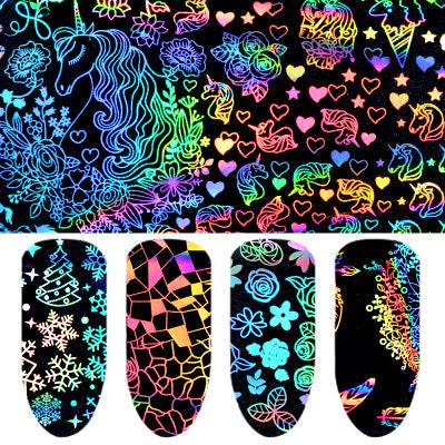 Nail Laser Star Sticker Thermal Transfer Nail Decals Symphony Star Paper - ProTrendyz