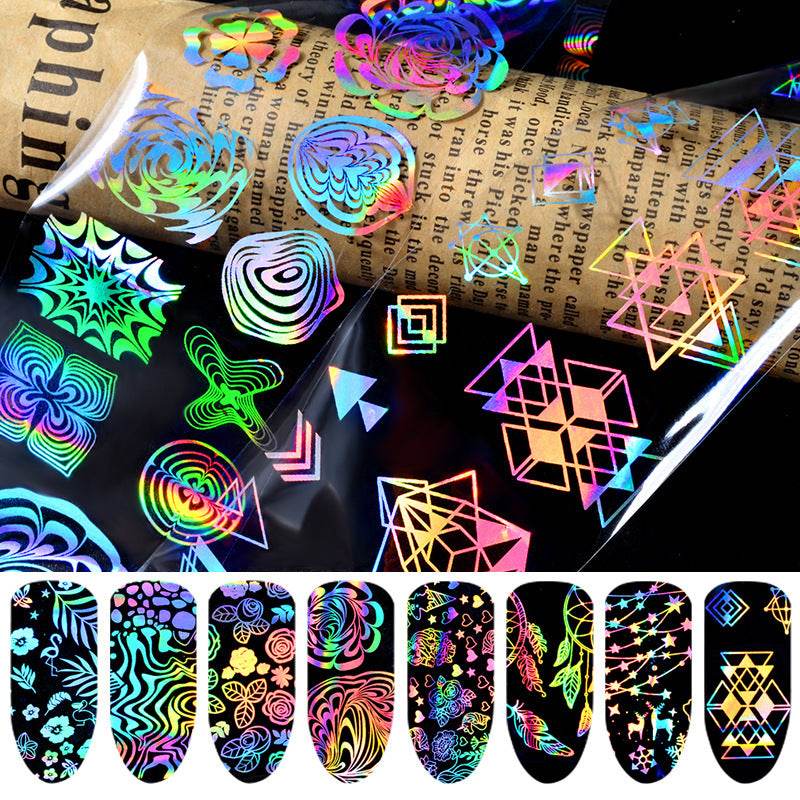 Nail Laser Star Sticker Thermal Transfer Nail Decals Symphony Star Paper - ProTrendyz