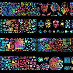 Nail Laser Star Sticker Thermal Transfer Nail Decals Symphony Star Paper - ProTrendyz