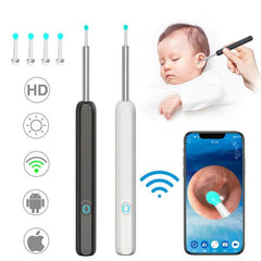 NE3 Ear Cleaner Otoscope Ear Wax Removal Tool With Camera LED Light Wireless Ear Endoscope Ear Cleaning Kit For I-phone - ProTrendyz