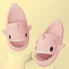 Adult's Slippers Indoor Outdoor Funny Shark Cartoon - ProTrendyz