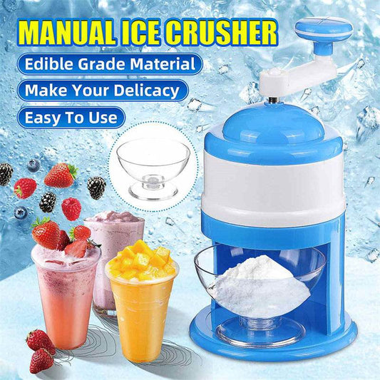 Portable Manual Ice Crushers Hand Crank Ice Shaver Shave Ice Machine Smoothie Maker Household Kitchen Bar Ice Blender Drink Tool Summer Gadgets - ProTrendyz