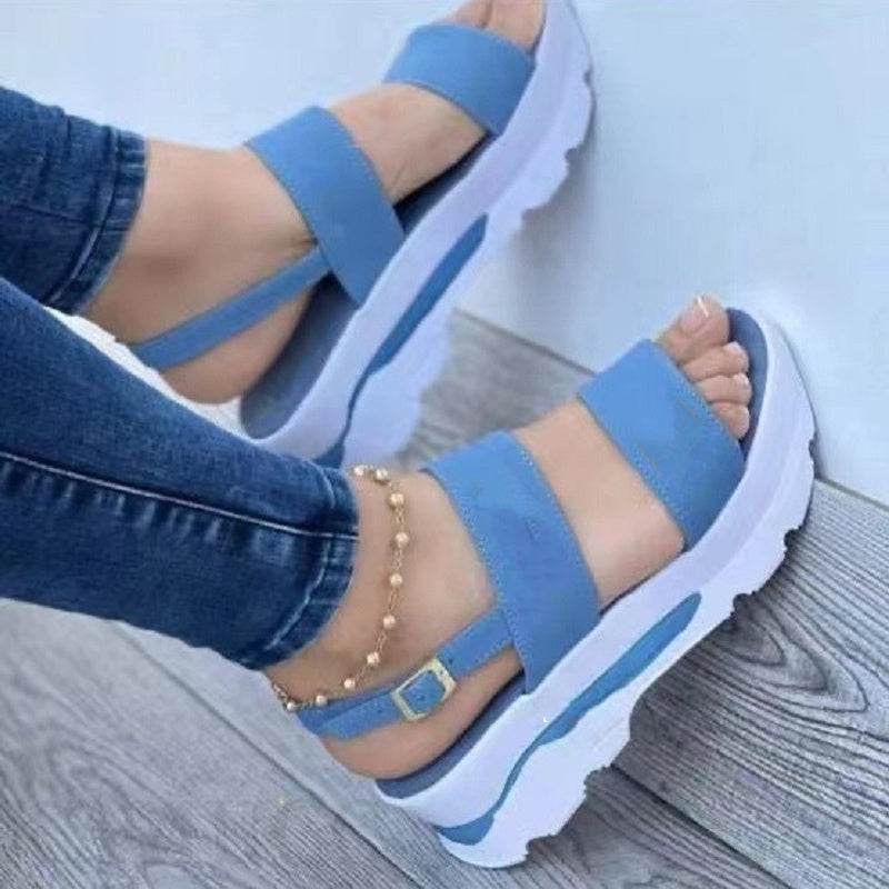 Women's Shoes Casual Buckle Platform Sandals Summer Fashion - ProTrendyz